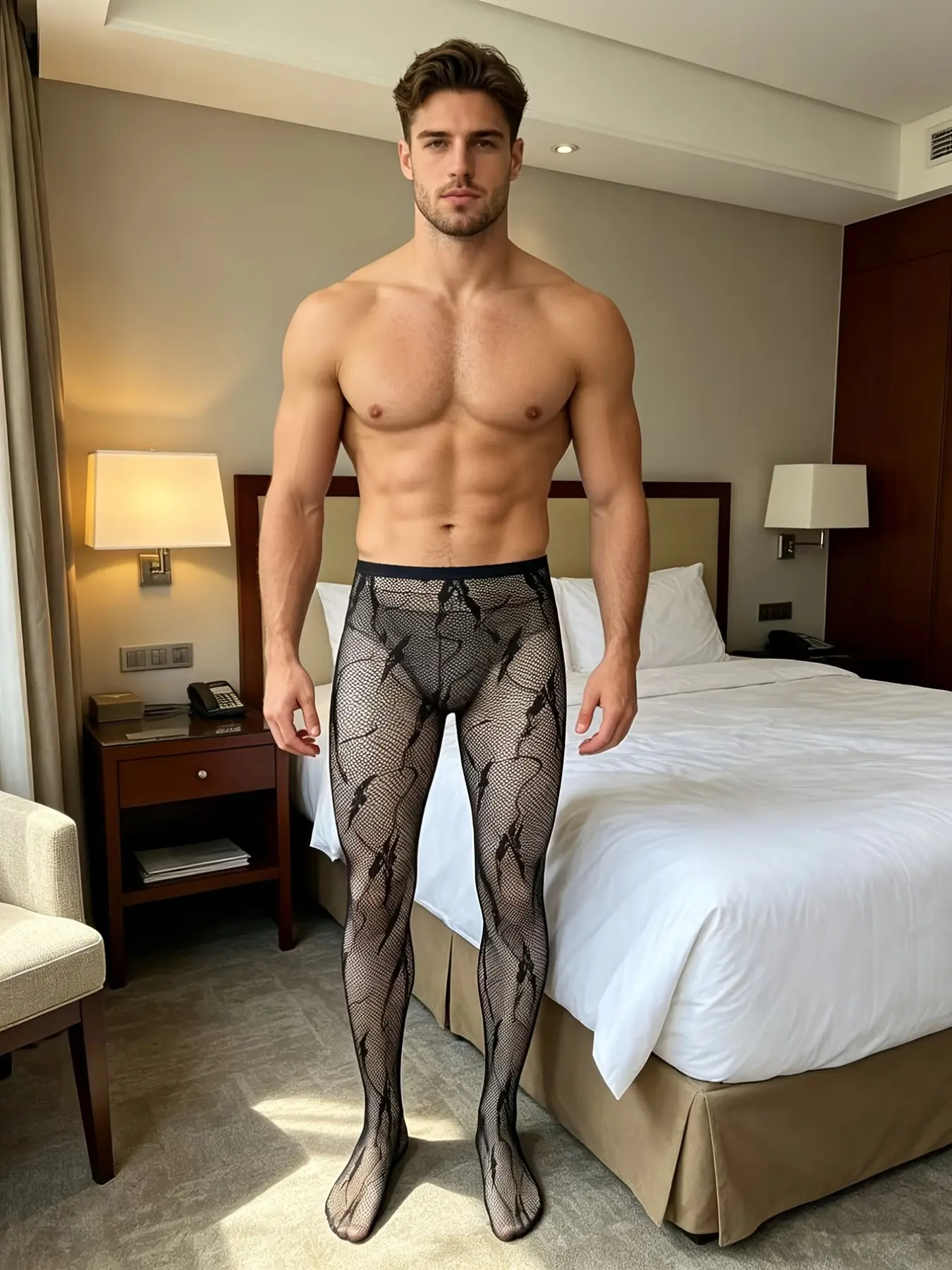Men's Sexy Fishnet Socks, Hollow Out Transparent Underwear, Knit Elastic Socks, Sensual Socks, Tearable Design, Fashionable and Comfortable