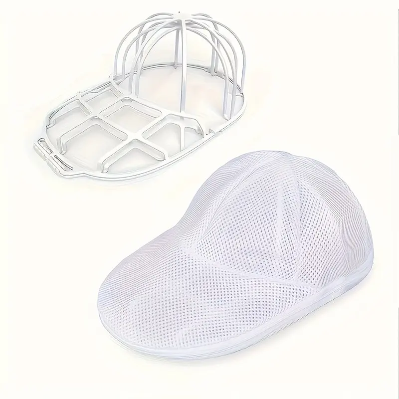 Hat Washer Cage for Washing Machine, Hat Washer with Mesh Bag, Hat Washer for Baseball Caps, Hat Cleaner/Clean Protector Cage, Laundry, Household Items
