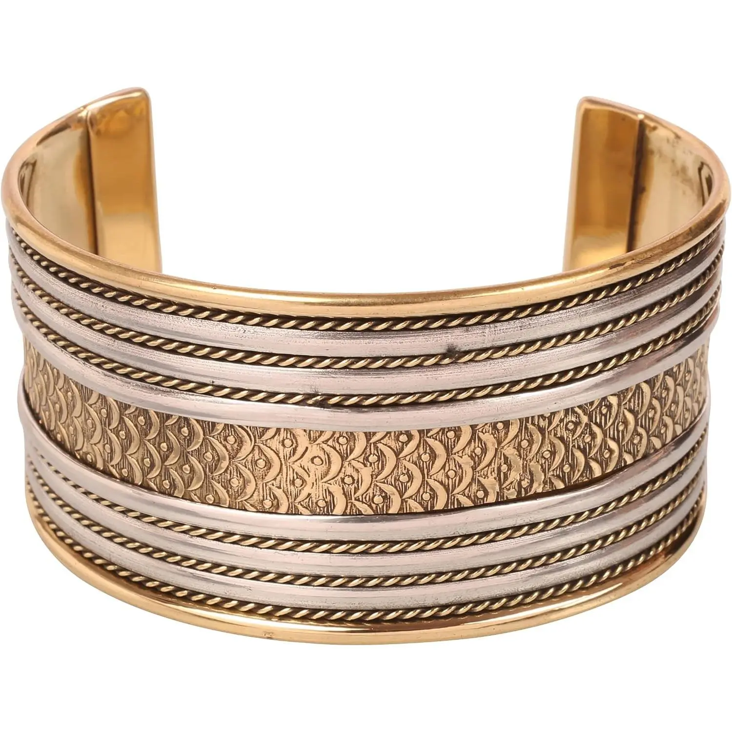 Indian Bollywood Handcrafted Slip In Easy To Wear Stylish Wrist Enhancer Designer Broad  Cuff Bracelet For Women and Men.