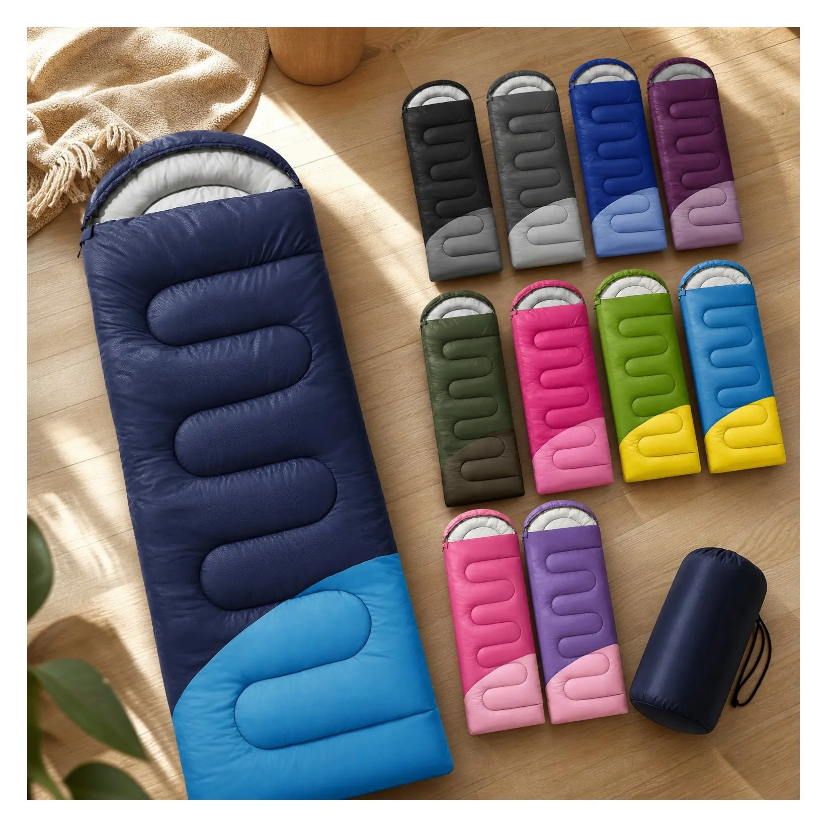 Compact Lightweight Backpacking Sleeping Bag for Adults & Youth with Compression Sack, Camping Essentials for Hiking, Travel, Climbing, Indoor & Outdoor UseGift
