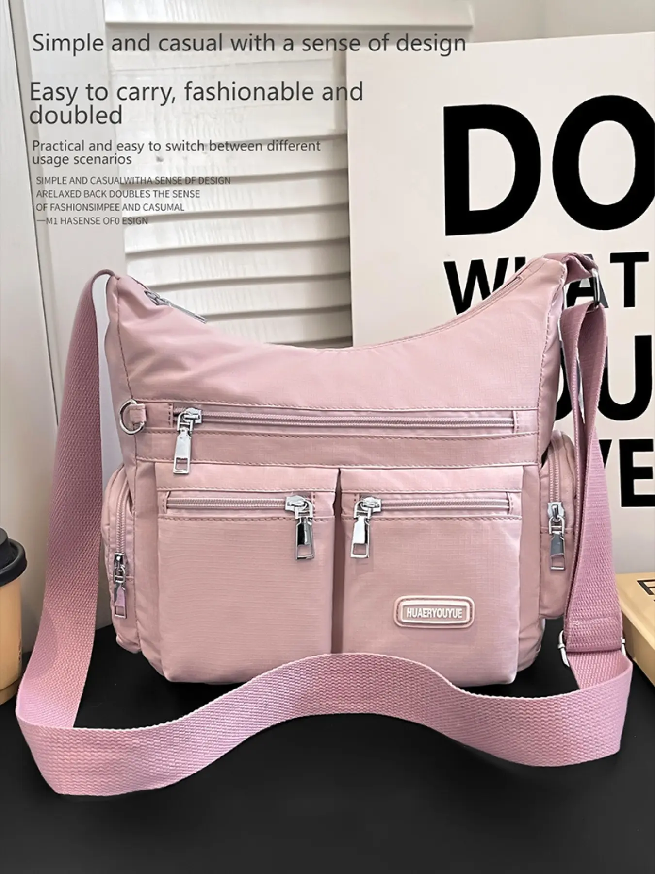 2026 New Simple Crossbody Bag for Women, Multi-Pocket & Multi-Layer, Large Capacity Casual Commute Shoulder Bag, Everyday Bag