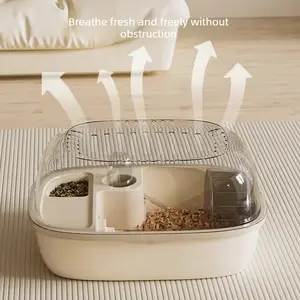 Complete Hamster Cage Set, All-In-One Pet Housing Solution, Ready-To-Use Hamster Enclosure, Essential Accessories Included
