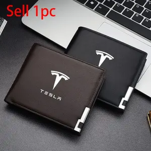 Fashion Car Wallet, Business Card Cover, Driver License Holder, Portable Purse Bag, Stylish Decoration, Auto Interior Supplies for Tesla Models