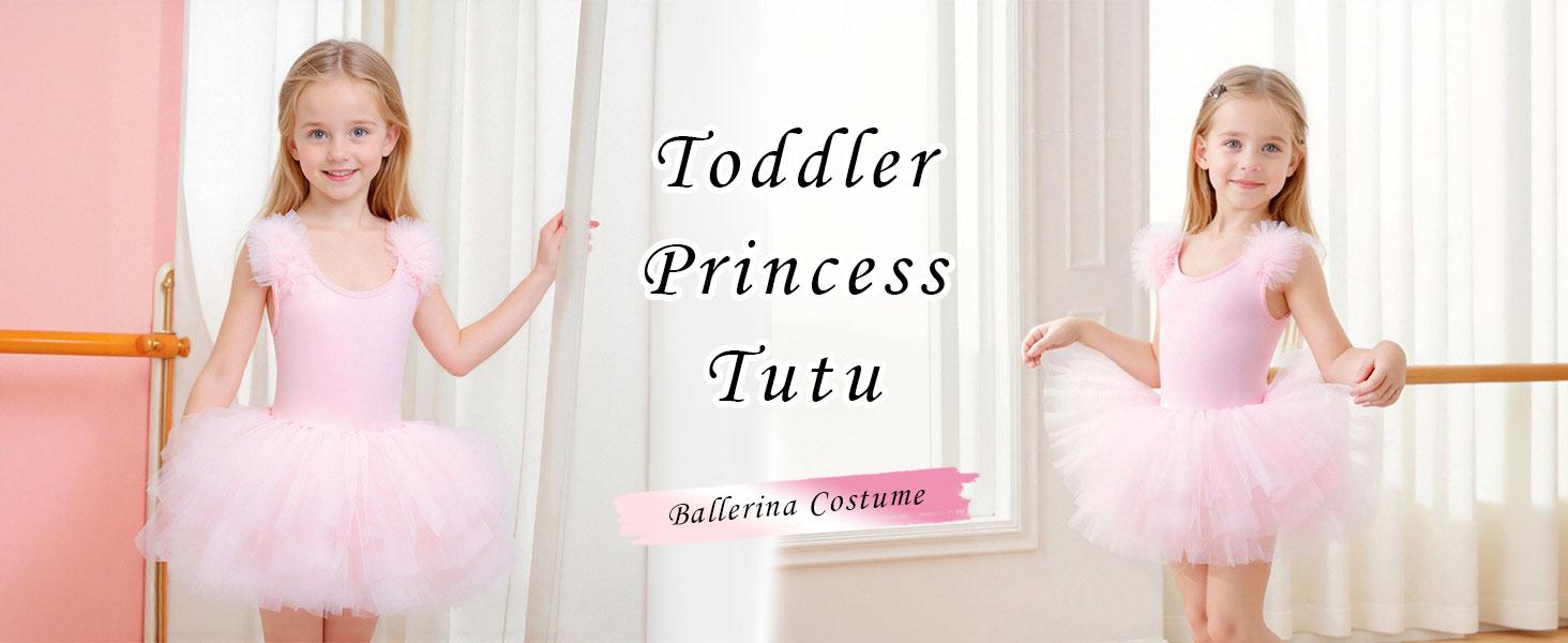 Toddler Ballet Outfit Sleeveless with Snap Gymnastics Leotards for Girls 1-7Y