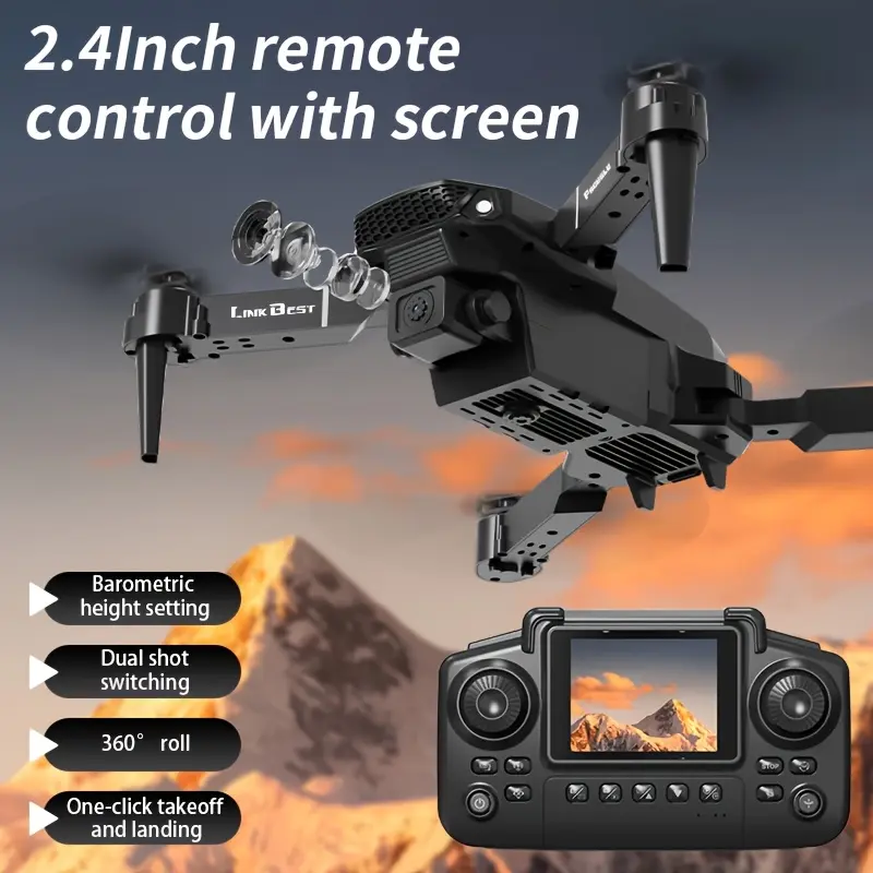 Brushless Motor Foldable Drone, Headless Mode, Speed Adjustment, APP Control Drone, Gift for Teenagers for Christmas, Back-to-School Season, Birthday