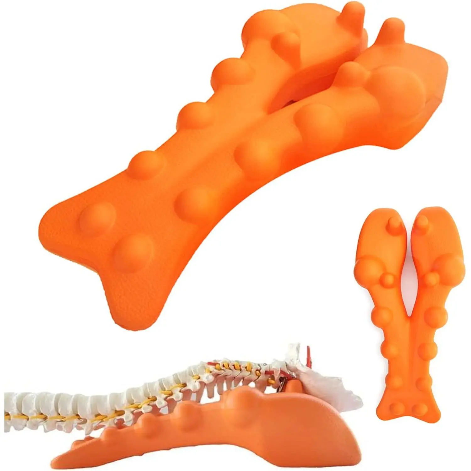 Cervical Traction Device Pillow Neck Stretcher Equipment for TMJ Neck Pain Relief Neck and Shoulder Relaxer with Back Massage Cervical Spine Alignment Chiropractic Pillow