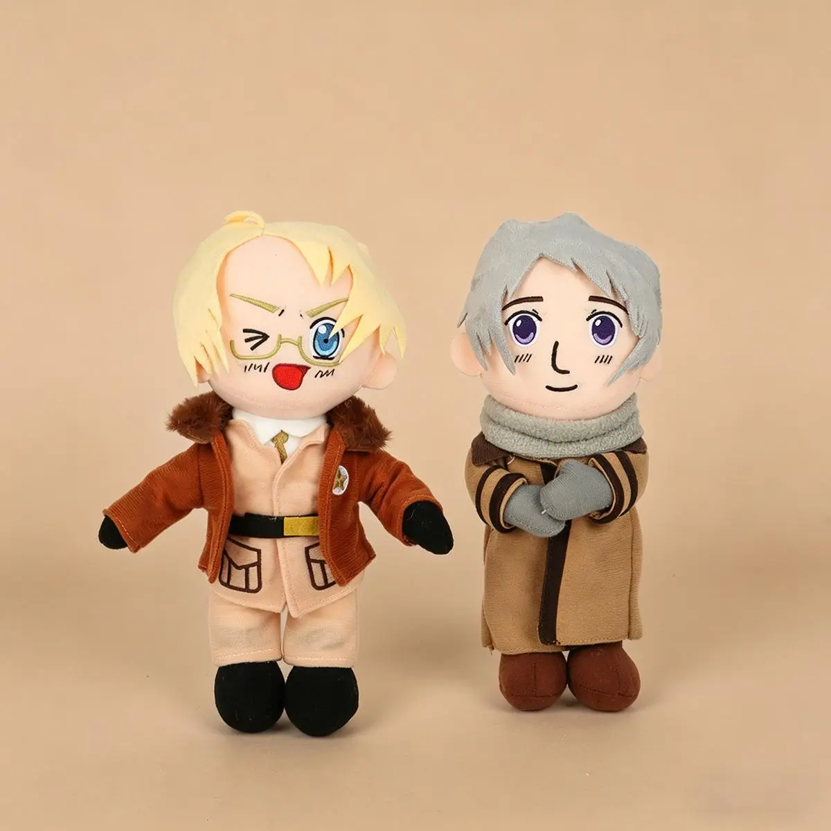 Hetalia America Plush - Alfred F Jones Stuffed Animal Doll - Soft Anime Figure - Hetalia Anime Merch Toy Gift for Fans