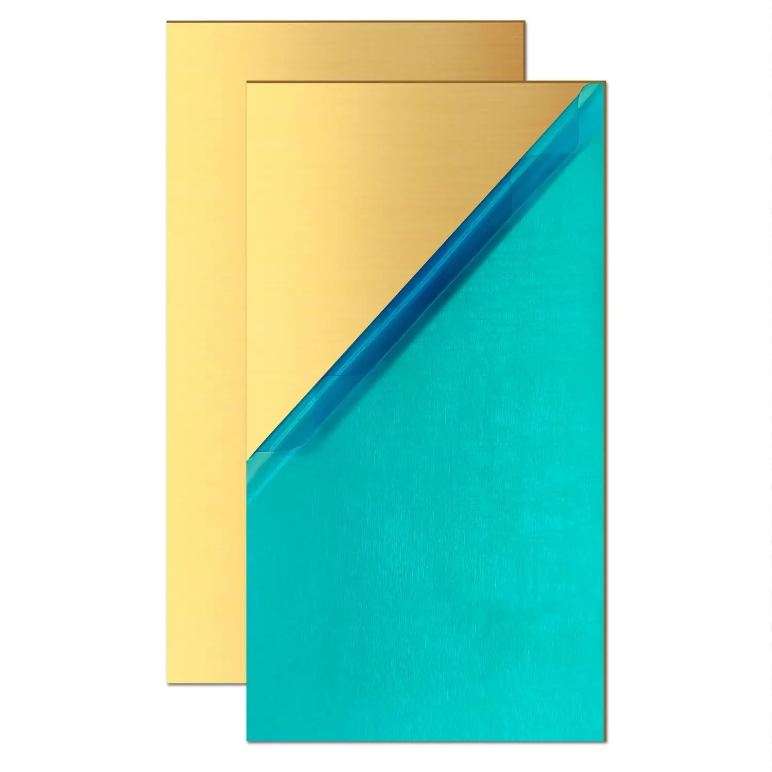 2 Pcs Brass Sheet,2" x 4",18 Gauge(1mm) Thickness, 99.9% Pure Brass Plate,for Engraving, Crafting, Jewelry