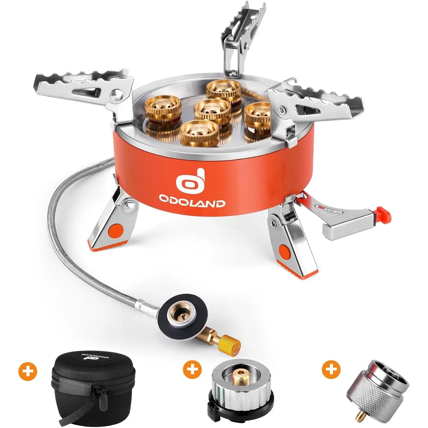 9000W Portable Camping Stove Lightweight Camp Stove Collapsible Backpacking Stove with EVA Box for Outdoor Camping Cooking Hiking and PicnicGift