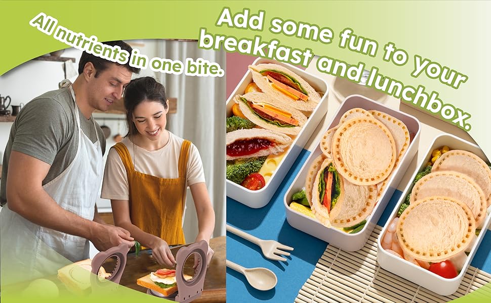 Save Money and Easily Make a Sandwich!! Uncrustables Sandwich Maker Sealer Cutter, Crustless Sandwich Cutter, PB&J Uncrustable Maker