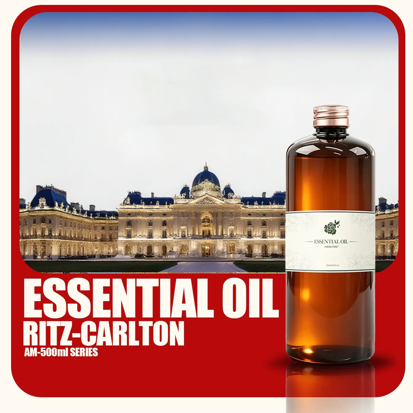 500ML 30% Concentration Ritz Carlton Scented Essential Oil Refill, Long-Lasting Aromatherapy Oil for Diffusers, Home Fragrance Therapy