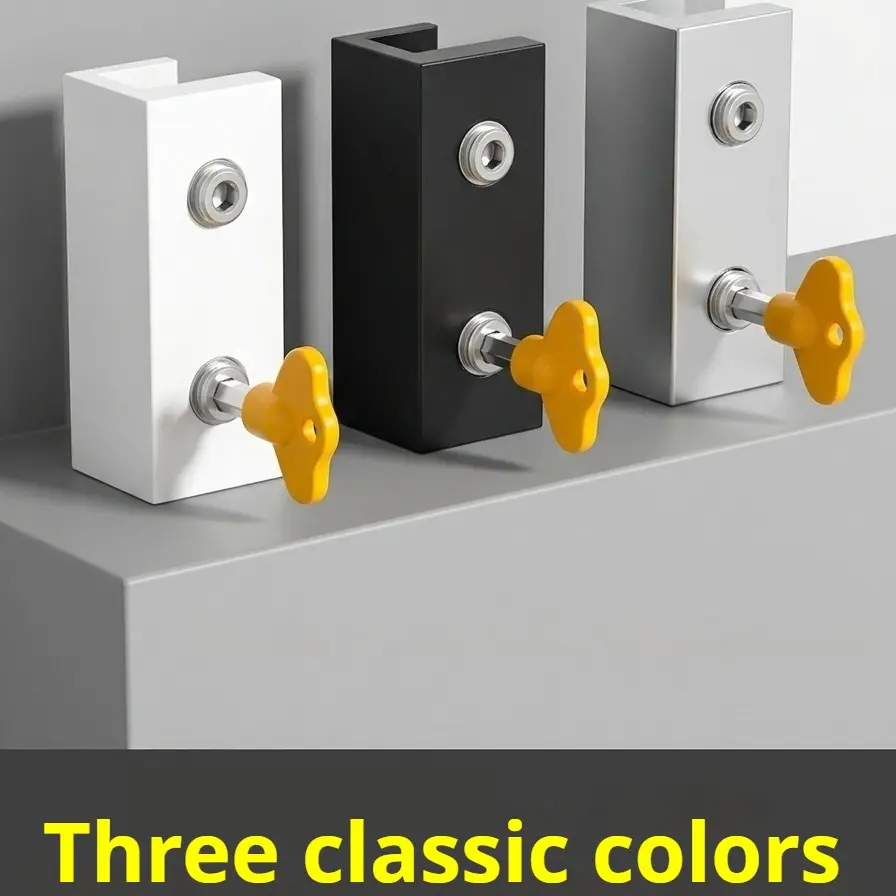 Aluminum Window Stopper, Window Limiter, Sliding Door Fixing Clip, Mesh Window Holder, Child Safety Lock, Aluminum Alloy, Secure Fit, Durable Design