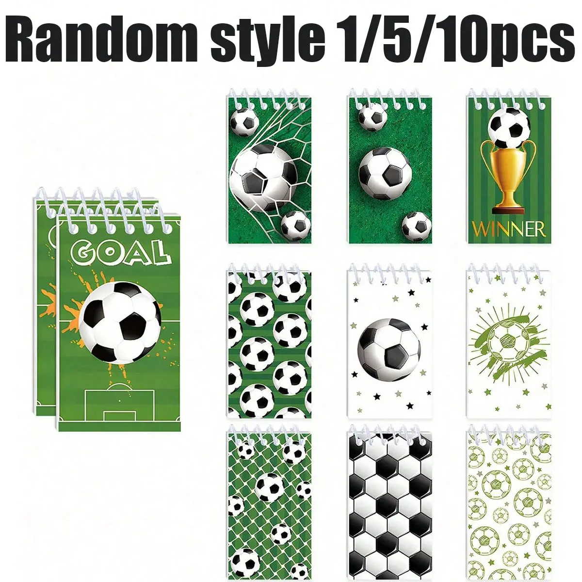 Football Coil Notebook, Memo Pad, Back-To-School Planner, Pocket Journal, Portable Ledger, Student Diary, Birthday Gift, Handmade Notebooks, School Supplies, Creative Desk Notebook, Football Design, Essential for Football Fans