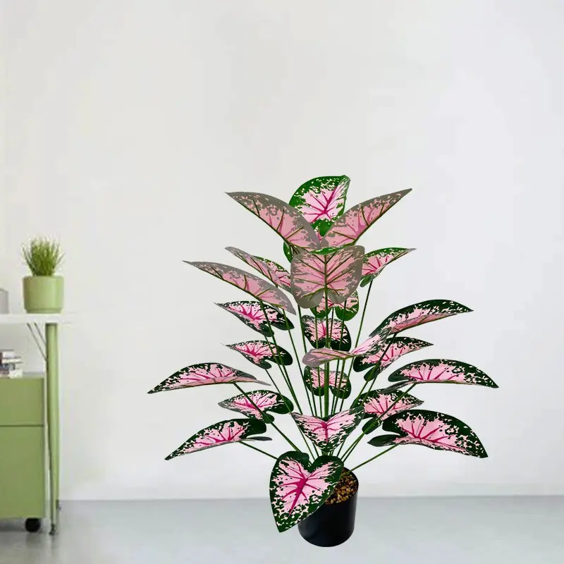 Artificial Calcium Plant, Leaf Artificial Plant Decor, Realistic Bonsai Potted Plant Decoration, Home Room Party Wedding Office Floor, Artificial Plant Set