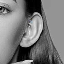 12Pcs 16G Surgical Steel Curved Barbell Set - 6/8mm Rook, Eyebrow & Vertical Lip Piercing Jewelry