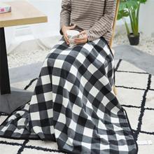 Fleece Wearable Blanket,Comfy Warm Wrap Shawl Poncho Throw with Buttons,Office Chair Lap Sofa Bed Travel Cape Cover