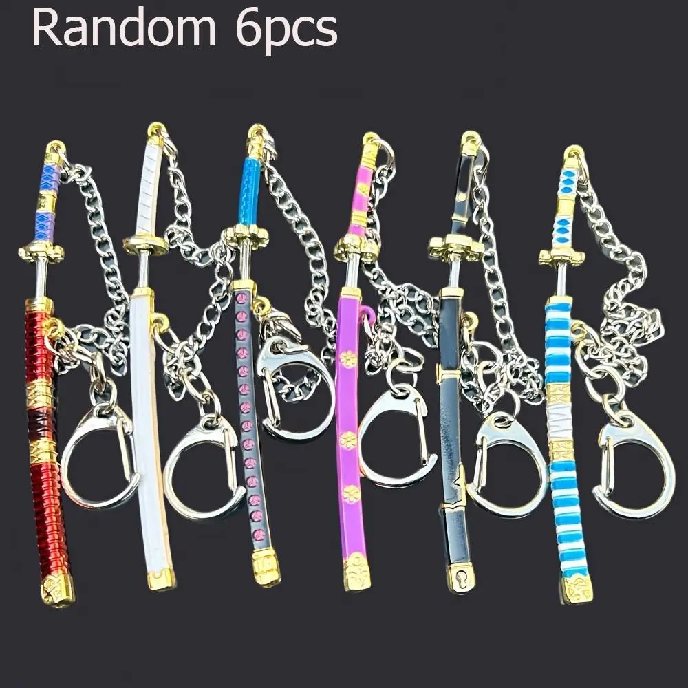 Mini Sword Keychain Set, Random 2/6/8 Pieces, Anime Game Weapon Model, Cool Micro Blade Pendant, Role Play Collectible, Desk Decor, Birthday Gift, Desk Decoration