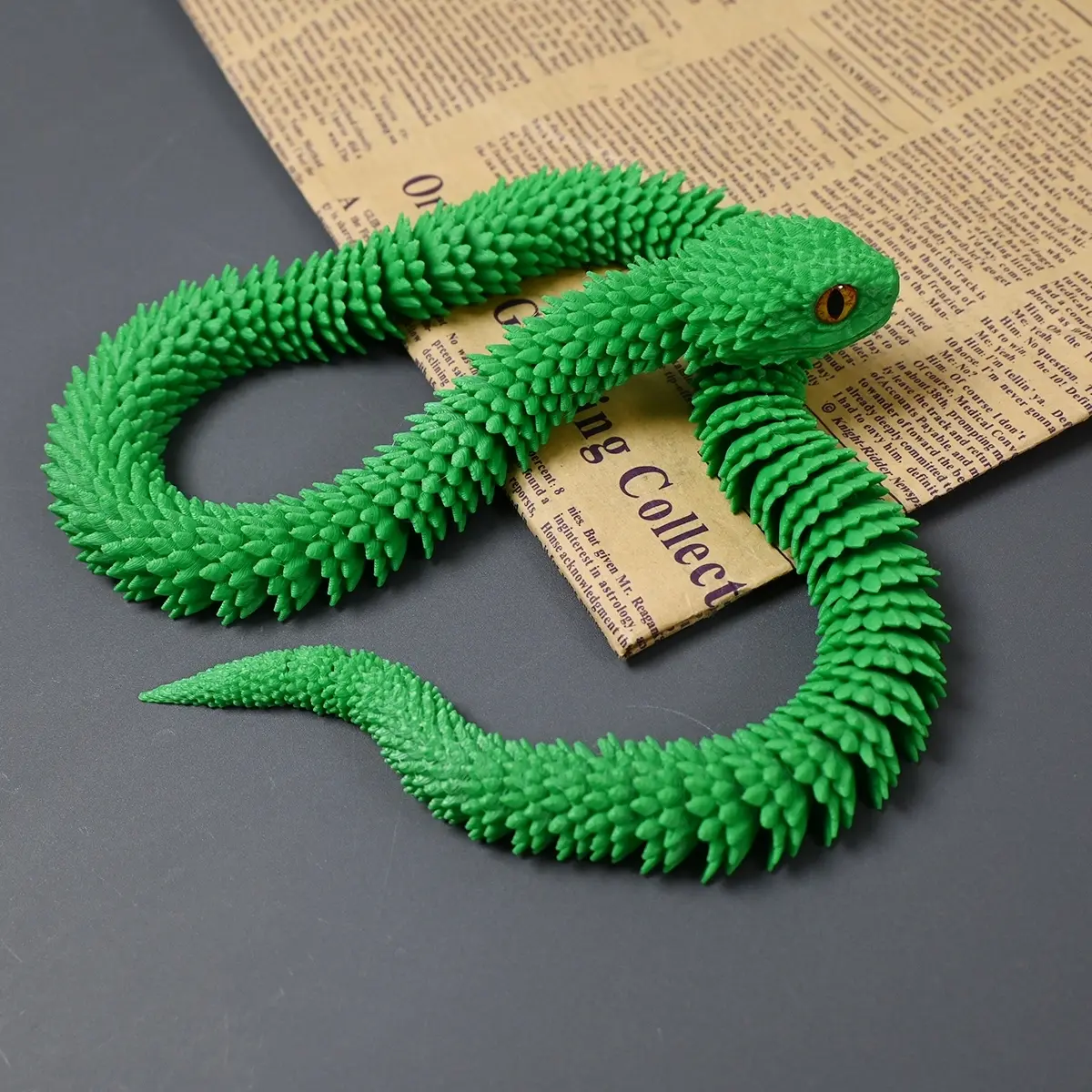 3D Printed Python Statue, 1 Count Flexible Joints Python Toy, Art Craft Decoration, Perfect Gift for Home and Office, Ornaments