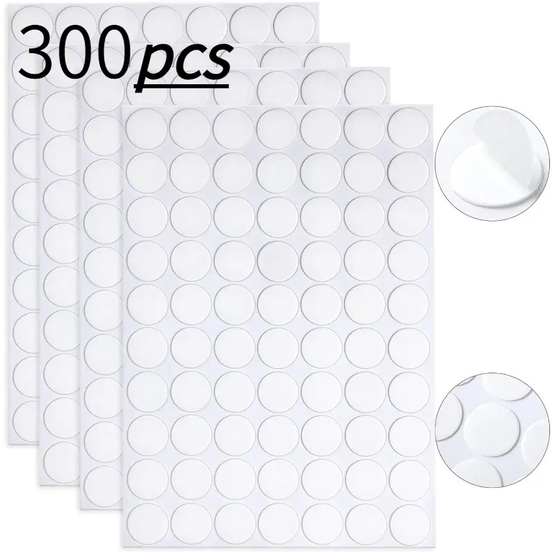 300/500 double-sided stickers, removable round putty, transparent adhesive dots, no trace putty, holiday decoration small stickers (round 8 X 8mm/10 * 10mm)