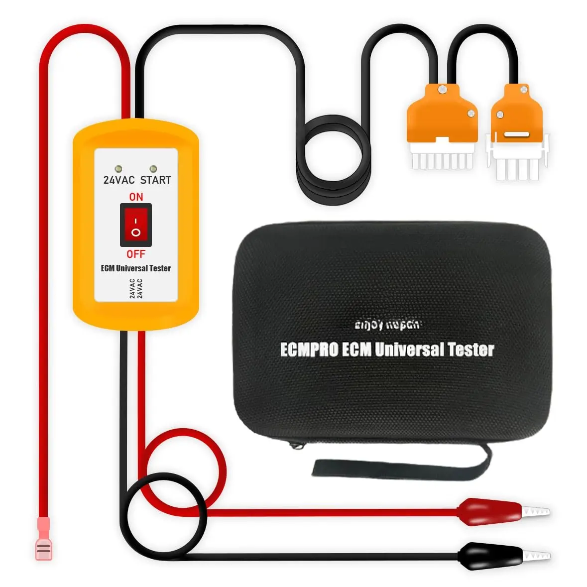 ECMPro  ECM  Tester for Electronically Commutated Motors | 24 Inch Leads Provides"Go/No Go"Results No  Required ECM  Tester HVAC