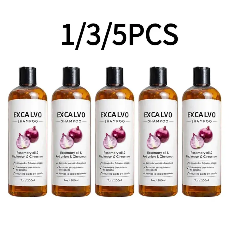 Anti Hair Loss Shampoo Rosemary Oil Red Onion Cinnamon Formula Stimulates Follicles Reduces Hair Fall Thickening Hair Care 200ml