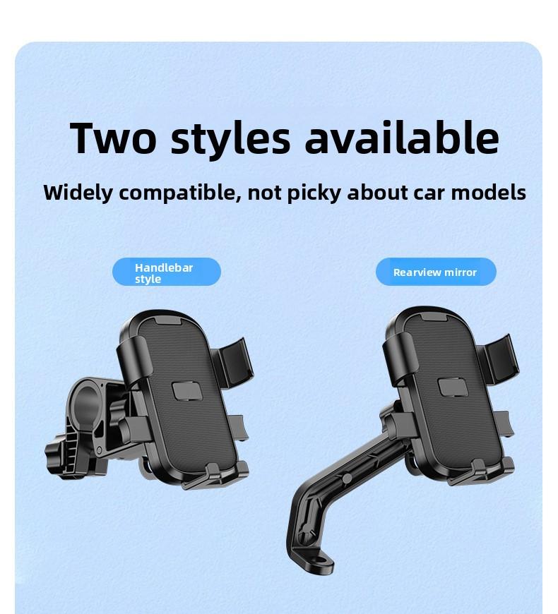 Motorcycle, electric vehicle, mobile phone navigation support, universal for bicycles and electric scooters magnetic mount