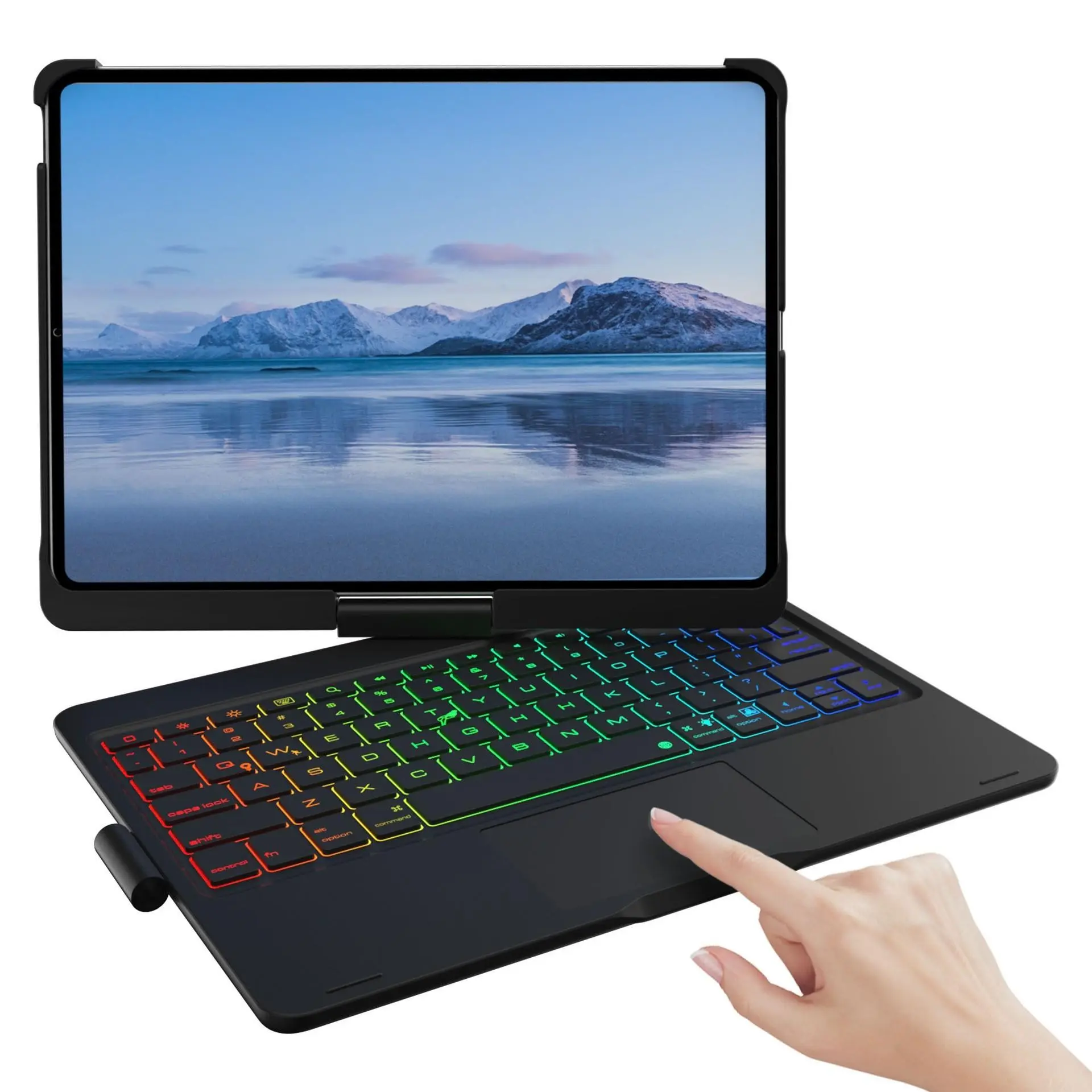 360° Magic Keyboard Case for iPad Air 11 M2 M3, Air 4 5 10.9, iPad Pro 11 10th Gen 11th A16, Compatible with Multiple Models