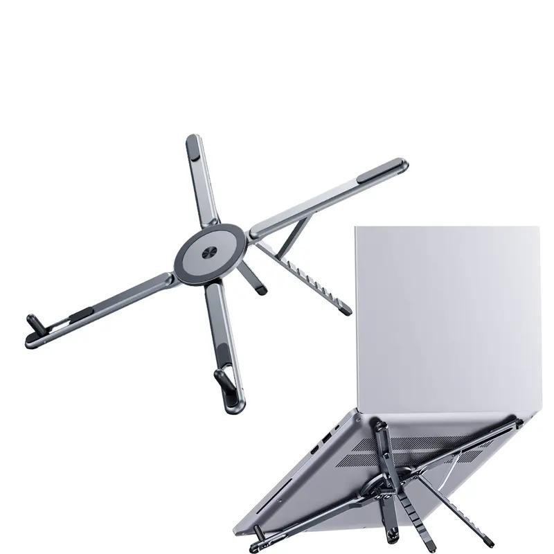 2026 New Aluminum Laptop Phone Tablet Stand 3 in 1 Magnetic Foldable Cooling Multi - function Office Support