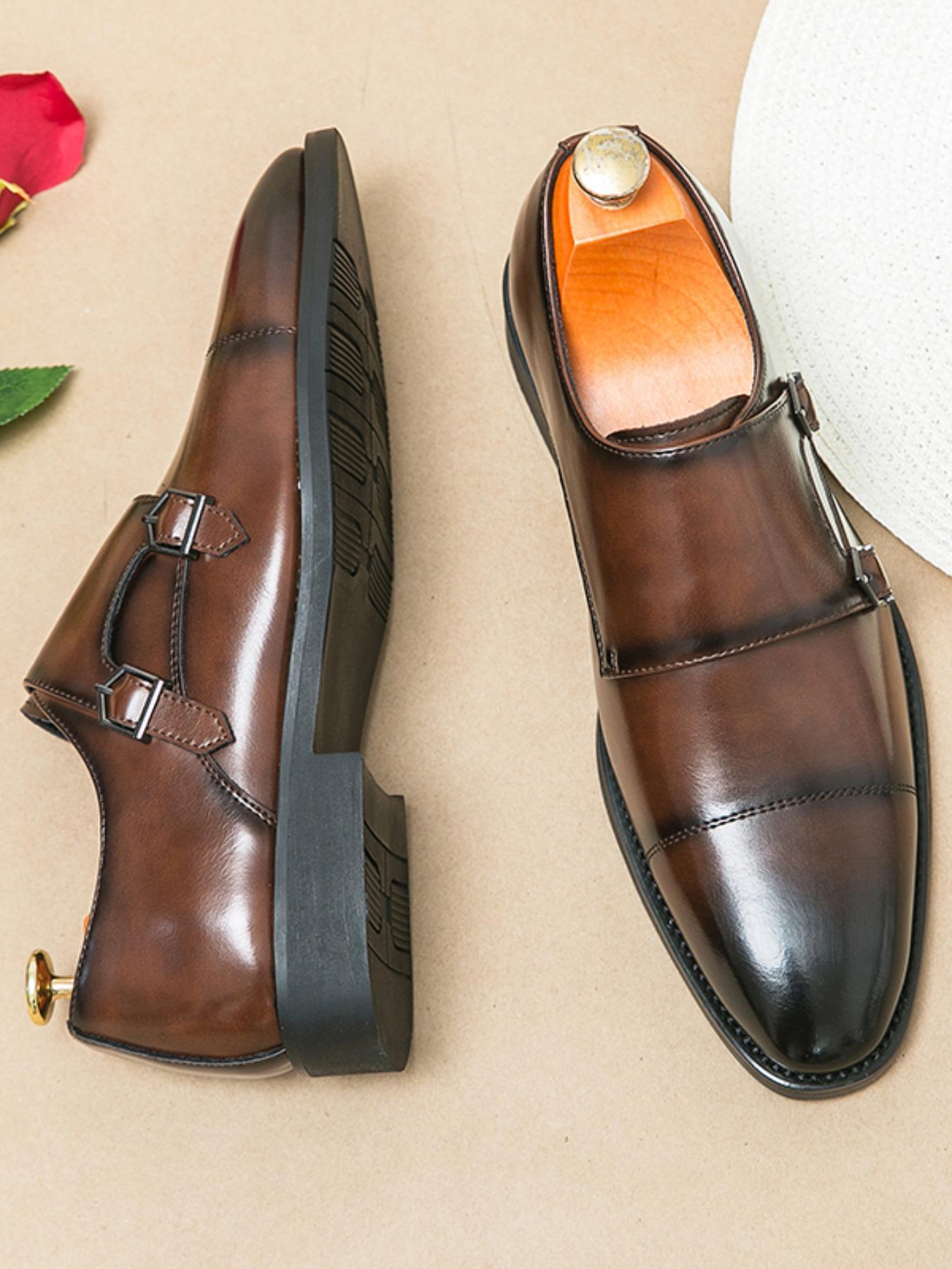 Men's Business Formal Dress Shoes, Fashionable Pointed Toe Shoes for Work Office, Male All-match Commuter Shoes for Daily Wear, Boy