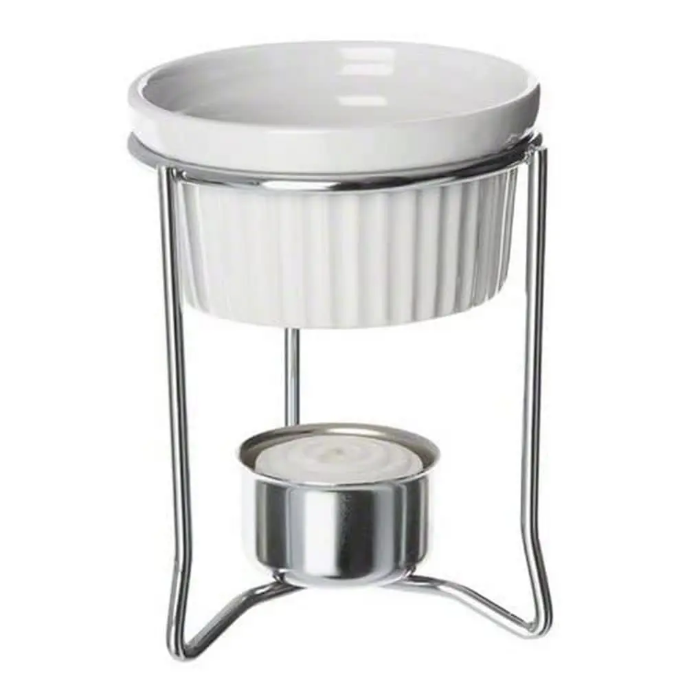 BWR34 2 oz Ceramic Ramekin Butter Warmer, White