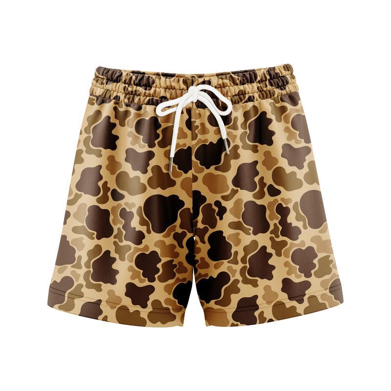 Pack 3  Duck Hunting Camo Shorts With 5 Inch Inseam, for Men & Women At the Gym, Basketball Camo Mesh Short, Gift for him, Gift For Her