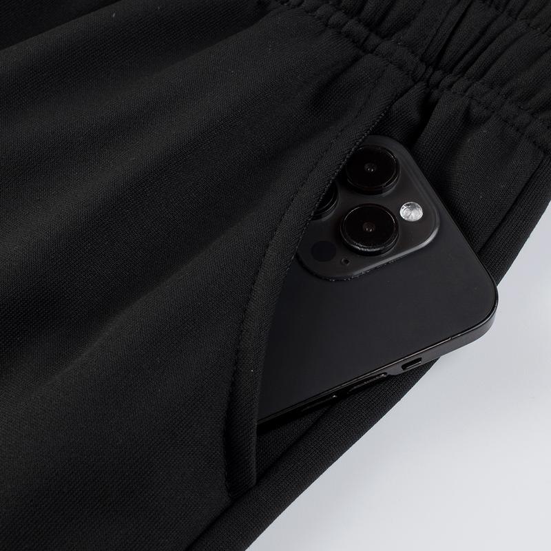 3PCS Men's sports casual pants, fashionable casual loose elastic waistband sports pants, men's clothing, trousers, black and gray men's clothing, trousers letter printing design sports pants, running fitness pants all year round, 95% polyester 5% spandex.