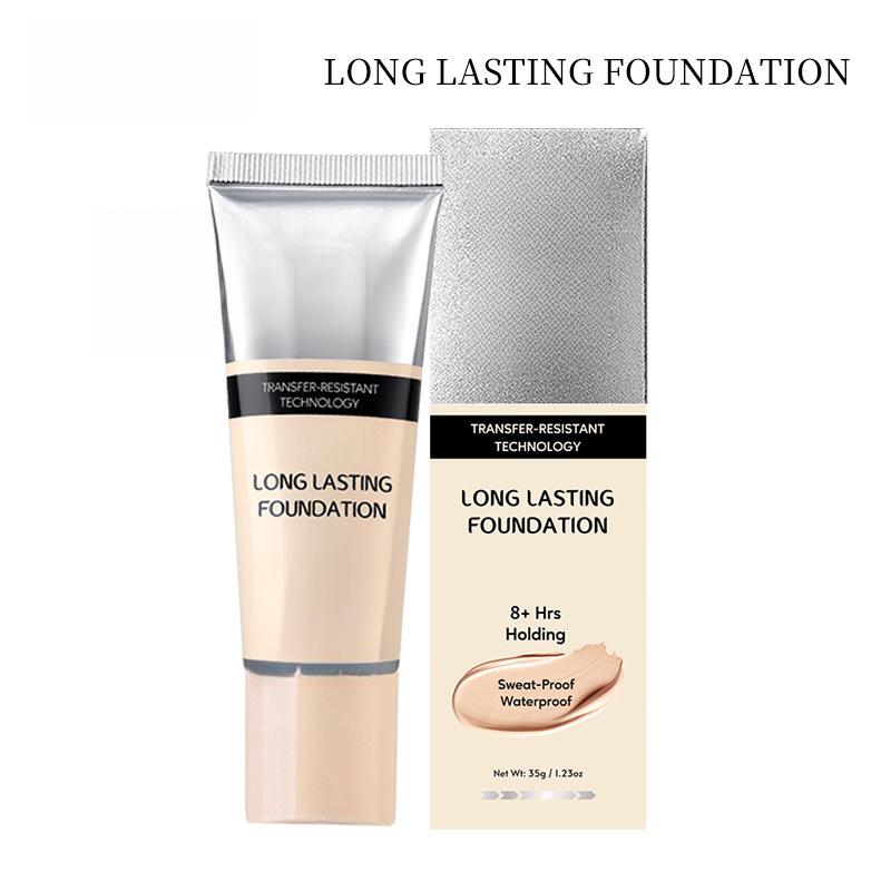 Isolating foundation liquid, long-lasting, non-fading, moisturizing, concealing, oil-controlling base makeup foundation, natural-looking cream for women
