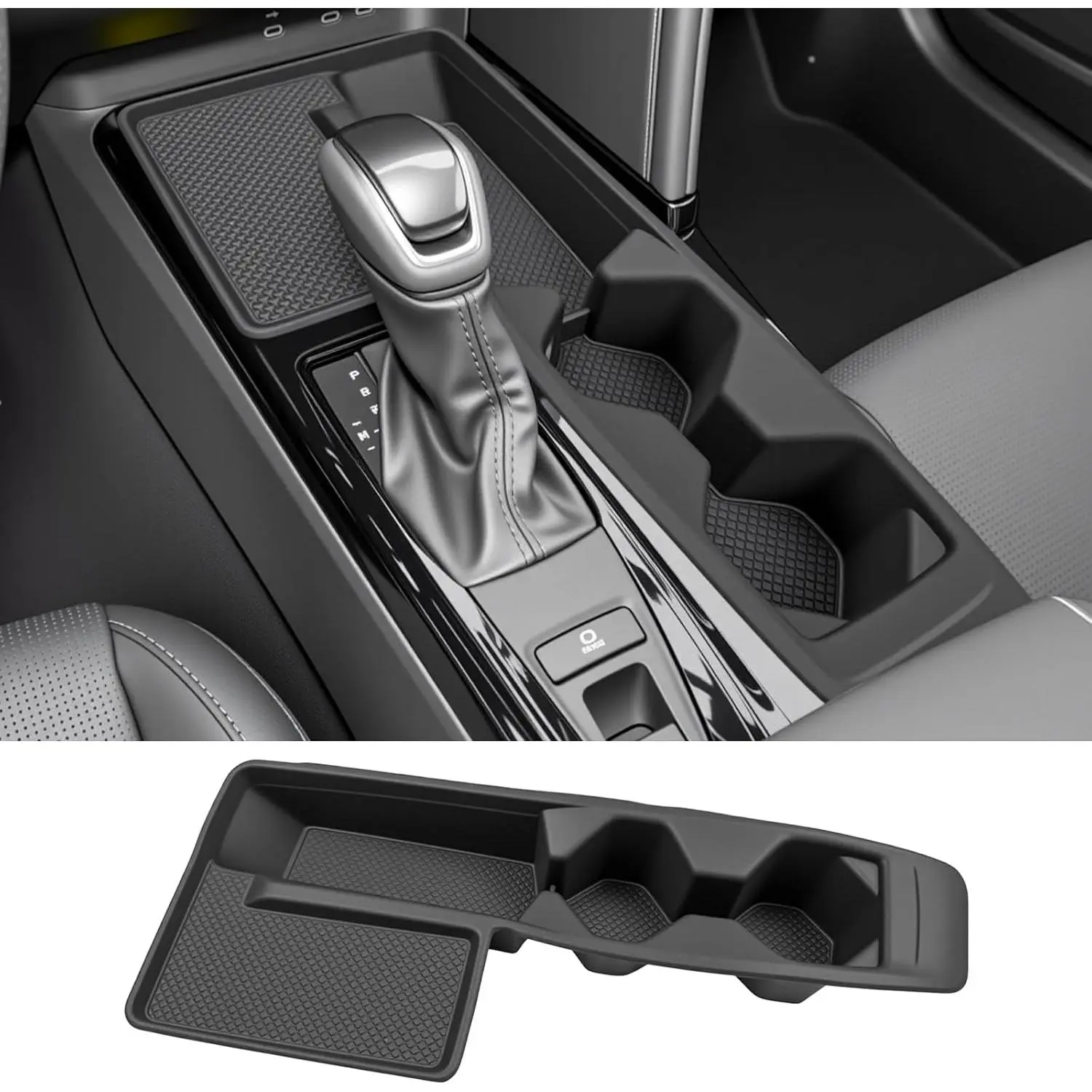 Cup Holder for 2025 2026 Toyota Camry Center Console Cup Holder Insert with Wireless Charging Mat Cupholder Organizer Coaster Liner for 25 26 Camry Interior Accessories Black