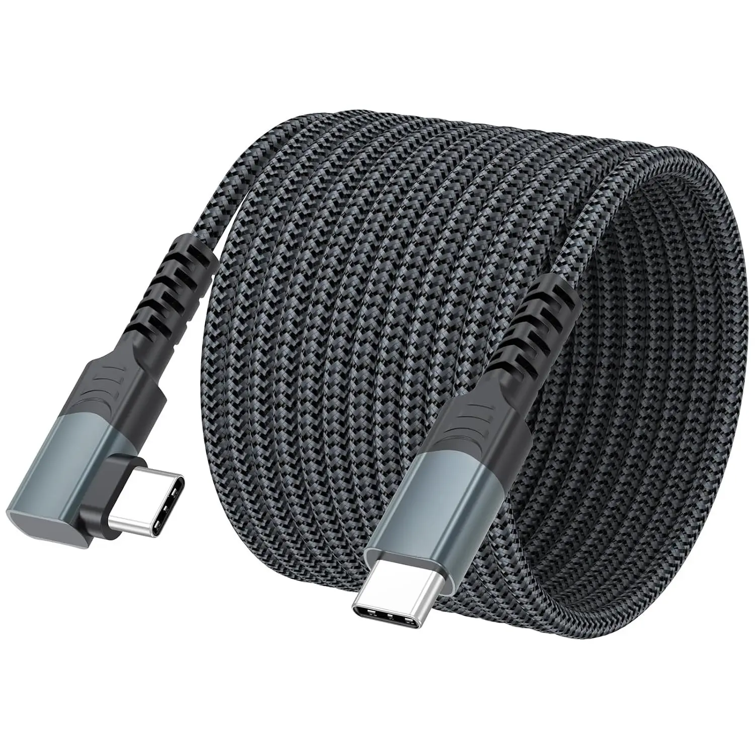 15FT USB C  Right Angle, 60W   Long USB C 90  Cord