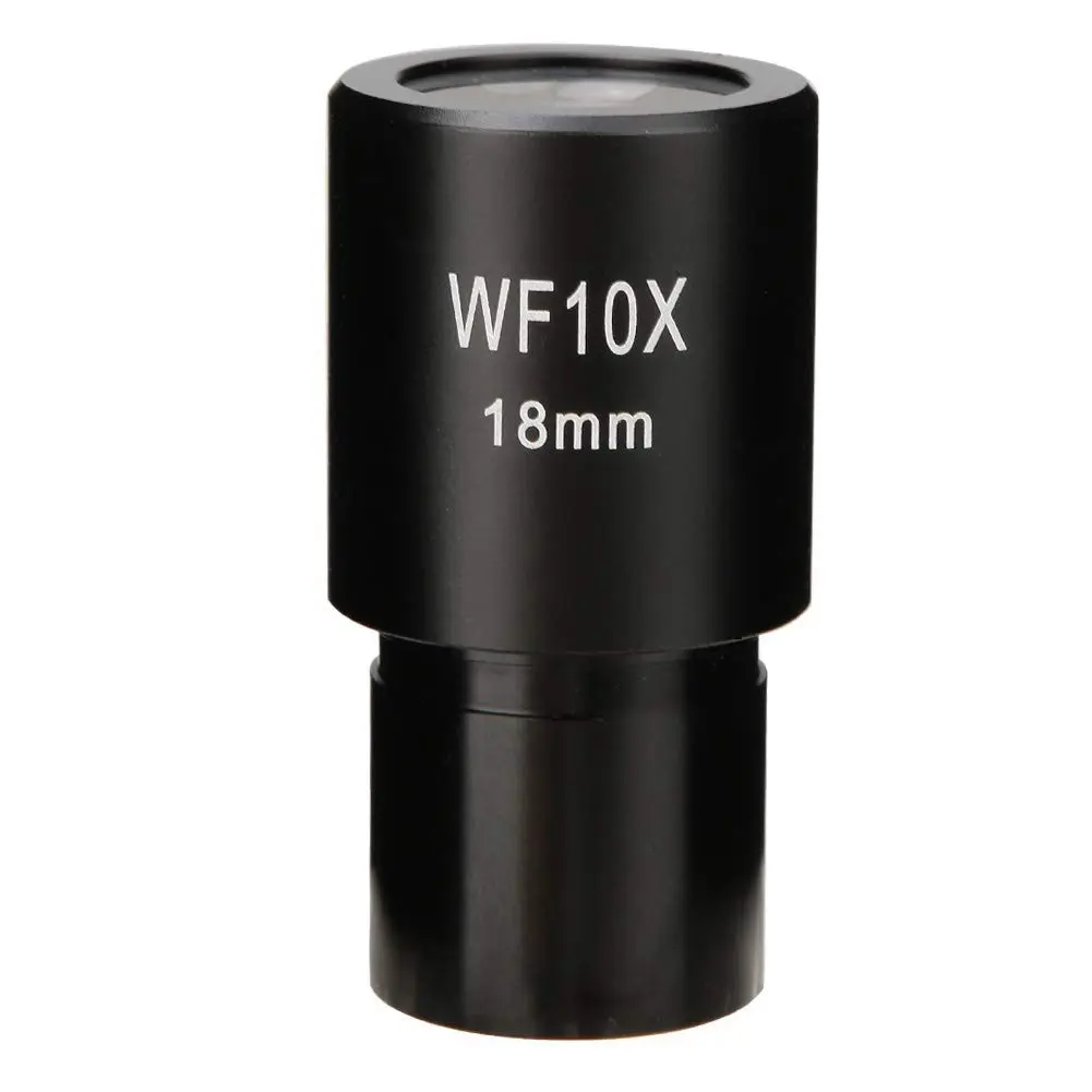 10X Microscope Eyepiece Wide Angle Wide Field Of View Optical Lenses Adapter Field 18mm Professional Ocular Lens Standard