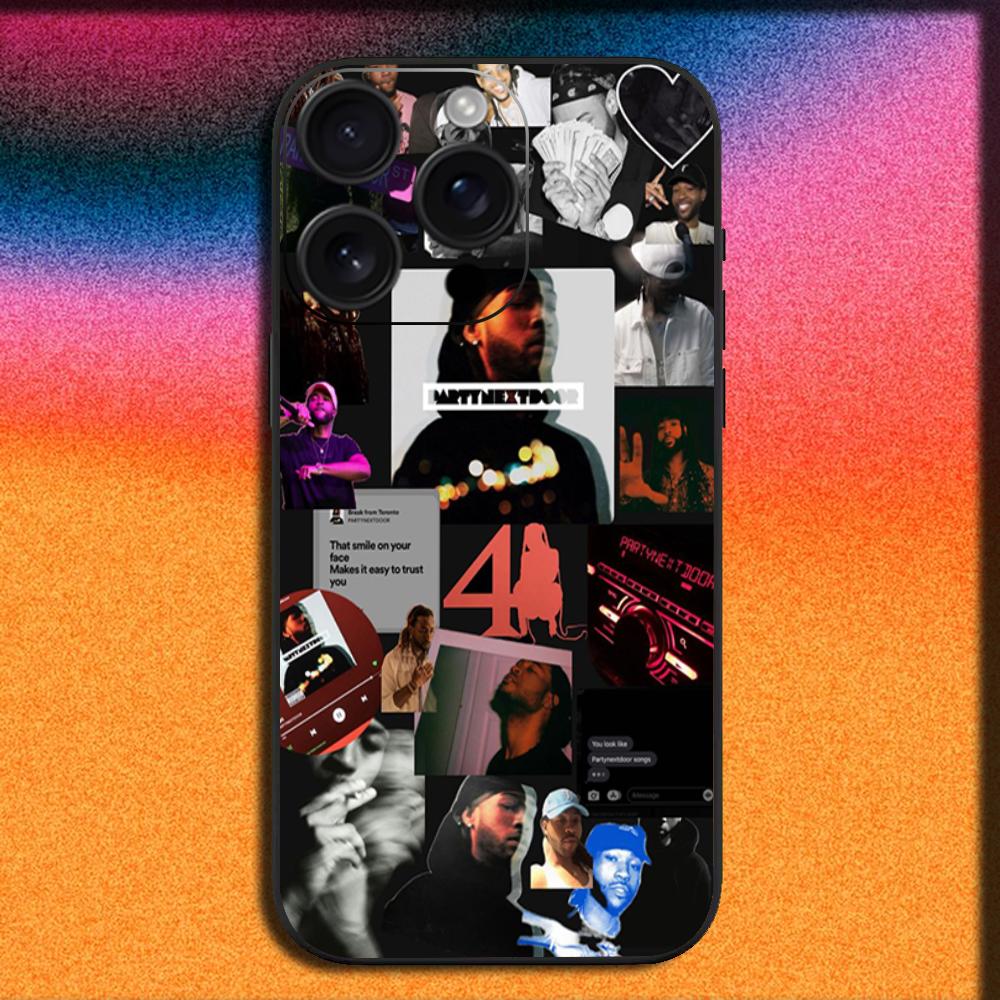 Rapper P-Partynextdoor Phone Case For iPhone17, 16,15,14,13,12,11,Pro,ProMax,Plus,Air Soft Black Cover