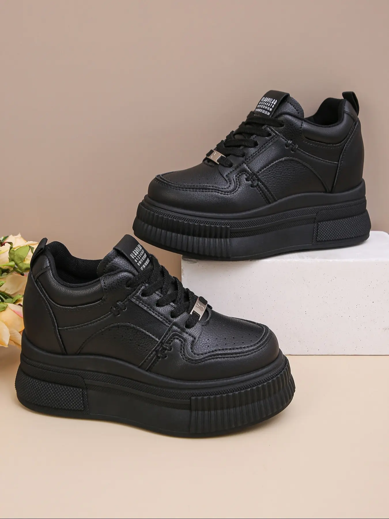Women's Wedge Heel Thick Sole Sports Shoes, Comfortable and Stylish Athletic Footwear, Perfect for Casual Wear and Daily Use