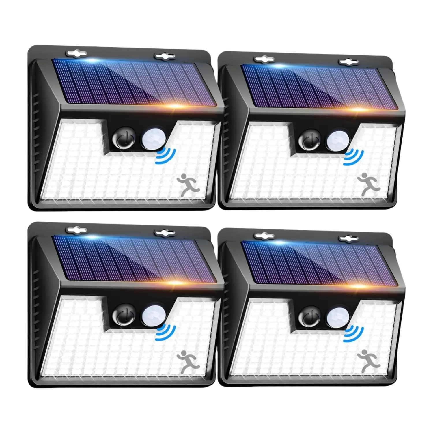 Solar Powered Outdoor Light, High Brightness Solar Light with Motion Sensor, Outdoor Light for Garden, Yard, Patio, Deck, Fence