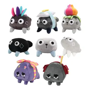 Kawaii Cartoon Plush Toy Dandy's World Game Role Pebble Dog Loyal Bud Geode Pebble Stuffed Pillow Toy for Kids Birthday  Gifts