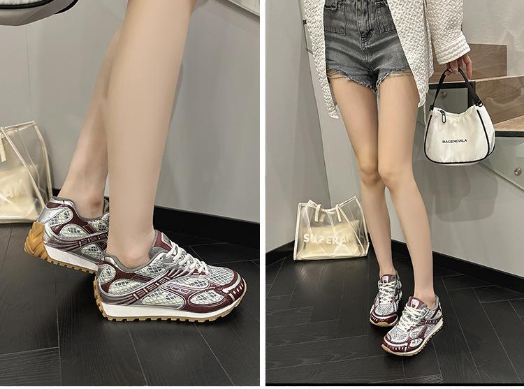 2026 New Model Women's Dad Shoes Breathable Sports Shoes Trendy Casual Versatile Anti-Slip Breathable