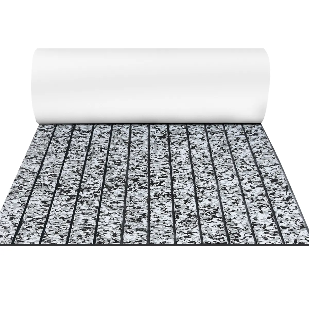 Boat Flooring Camo Faux Teak/Little Diamond Decking with Self-Adhesive for Marine Boat Floor 96*16.8 inch