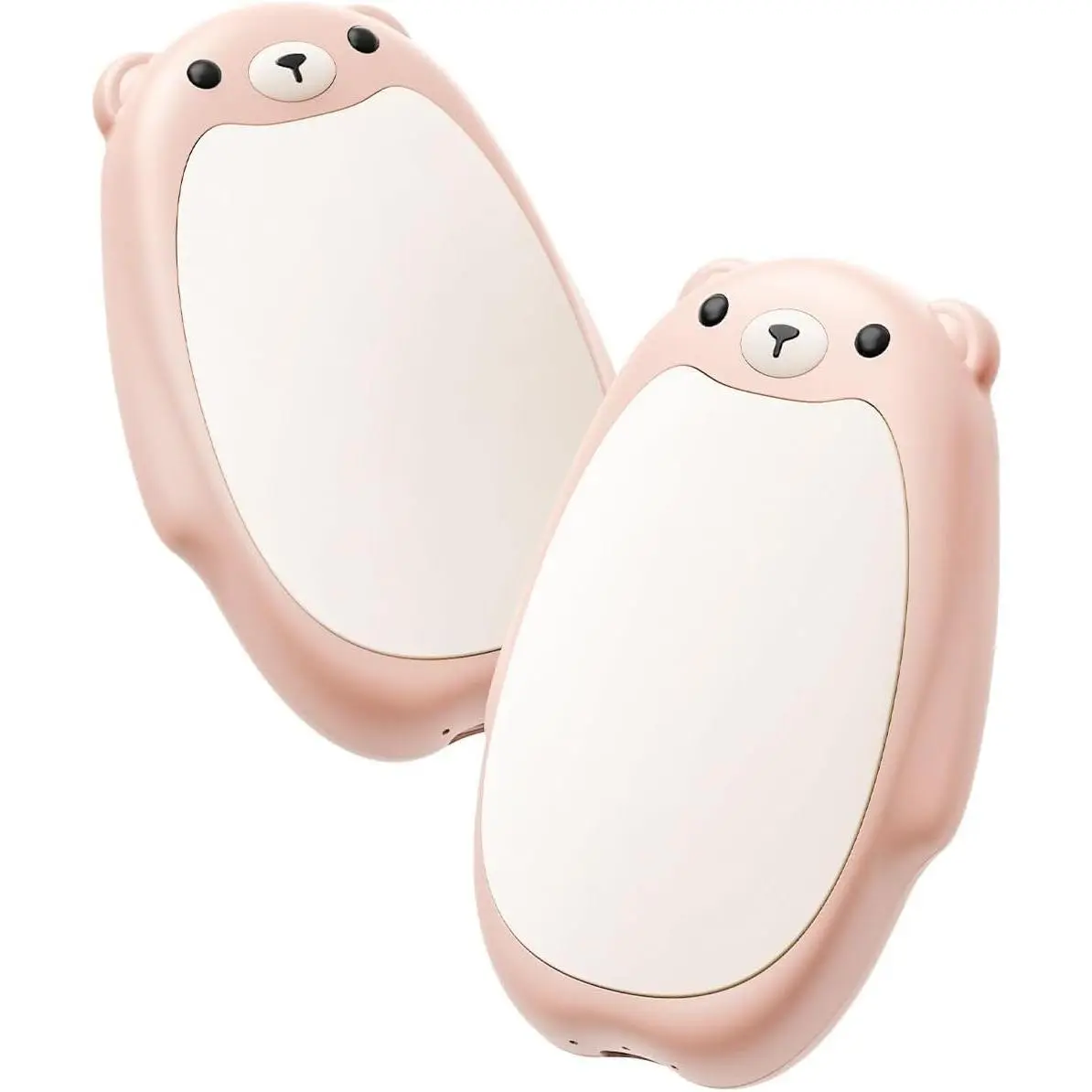 Rechargeable Hand Warmers 2 Pack, Magnetic Electric Pocket Warmer with 3 Heat Levels, Reusable Portable Hand Warmer for Kids Women Men, Cute Bear Design for Camping Travel Gifts