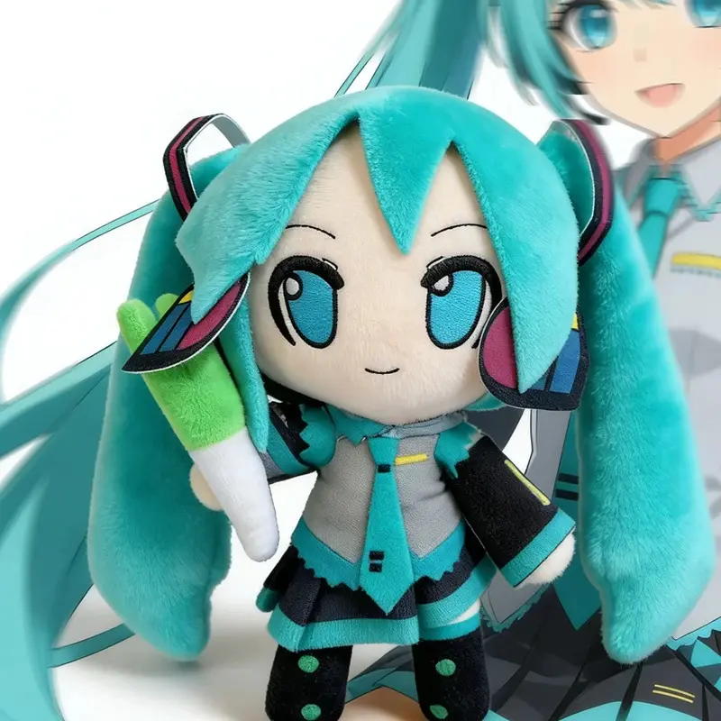 HOT Hatsune Miku Fufu Fuwafuwa Plush Doll - Soft Plush, Kawaii Look Plushies, Cool Anime Stuffed Toy for Room Decor, Birthday Gift for Anime Fans, Fan, Japanese Anime