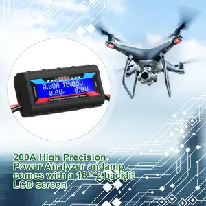 High Precision Power Analyzer Rc150 A/rc200 A, Measures Wattage Voltage Current Charge Energy, Multi-Function Meter for Accurate Measurements