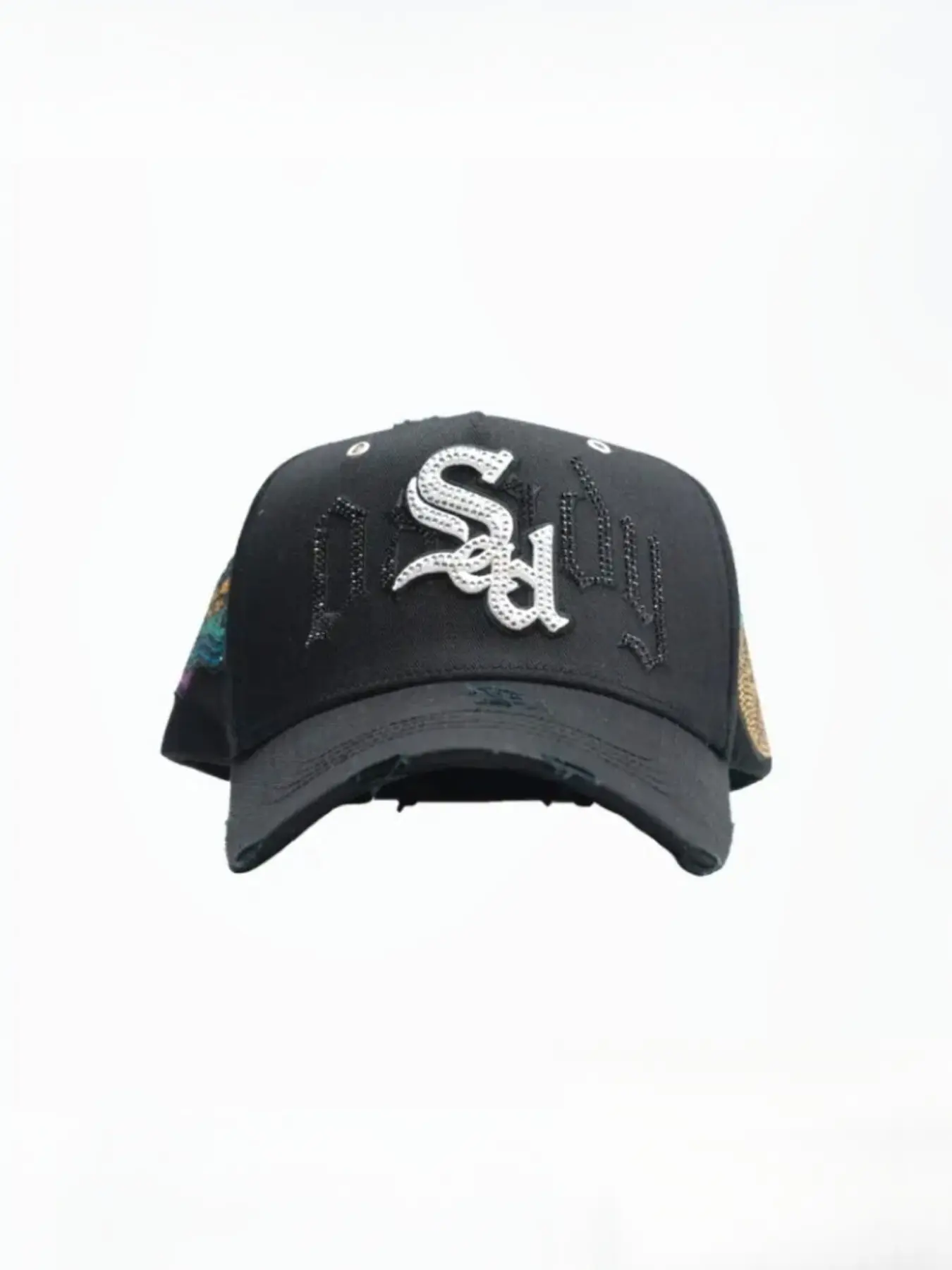 Daily Selection: Dandy Hats X Sad Boyz II Psicodelica black hat, Fitted Hats, featuring bright details and a unique design, suitable for urban style.