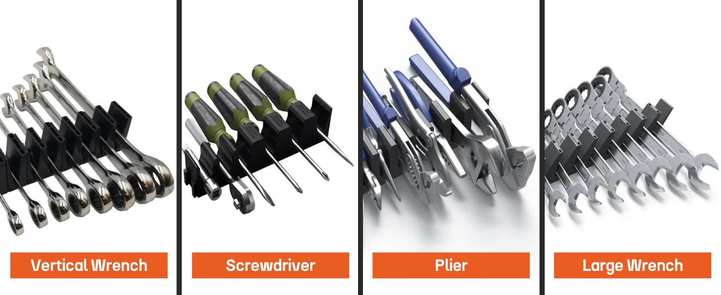 ToolBox Widget Plier Organizer Pro Series 4.0 – Magnetic Plier Holders for Tool Drawer Storage – Modular Toolbox Organizer System for Professional and DIY Mechanics - 1 Pack, 12 Holders