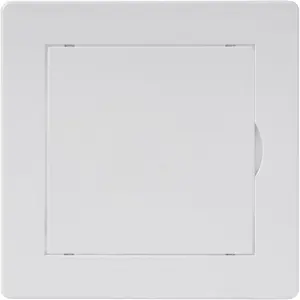 4x4 Inch White ABS Plastic Access Panel Square Wall Ceiling Access Door for Plumbing Electrical HVAC for Indoor Drywall and Crawl Space