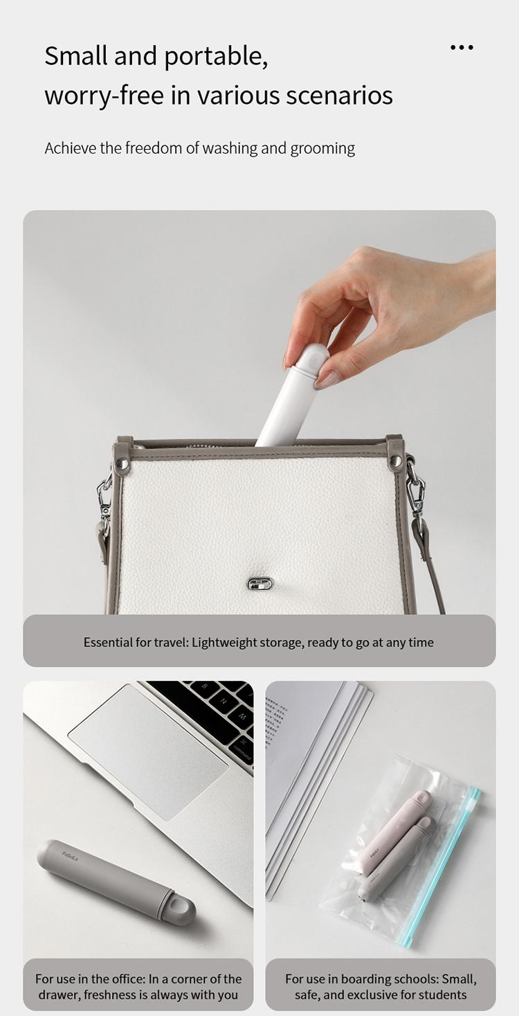 FaSoLa Travel Folding Toothbrush Multi-Functional Gum Protection Toothbrush Dustproof Small Head Toothbrush High-End Travel Portable Toothbrush