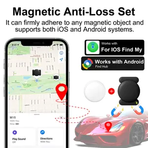 1Pcs Magnetic Vehicle Tracker, Anti-Theft Must-Have, Global Positioning, No Monthly Fee, iOS & Android Compatible, Anti-Lost Device for Cars, Bikes, Motorcycles